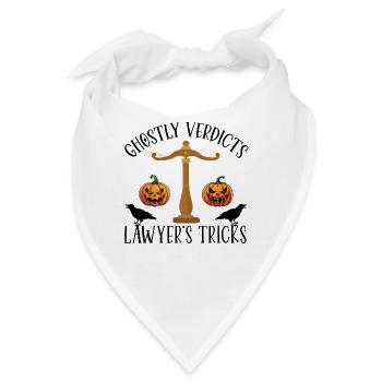 Geisterhafte Urteile Anwalts-Tricks Anwalt Hallowe - Bandana - Weiß - Vorne