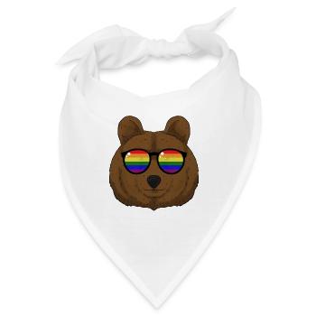 LGBT Bear - Bandana - Weiß - Vorne