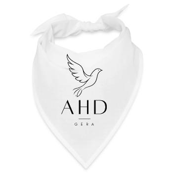 Hospizbewegung Gera - Flying Dove schwarz - Bandana - Weiß - Vorne