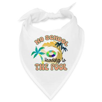 Auf dem Weg zum Pool - Bandana - Weiß - Vorne