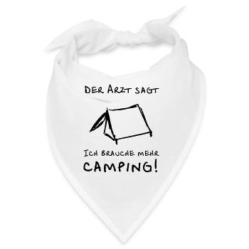 der arzt sagt zelt - Bandana - Weiß - Vorne