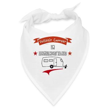 vollzeit camper im unruhestand - Bandana - Weiß - Vorne
