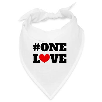One Love - Bandana - Weiß - Vorne