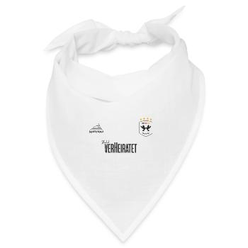 JGA - Trikot - Bald verheiratet - Dunkle Schrift - Bandana Dreieckstuch - Weiß - Vorne