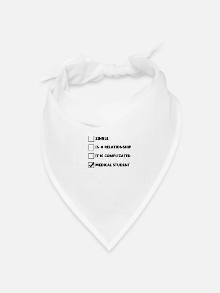 Medical Student | Medizinstudent | Medizinstudium - Bandana Dreieckstuch - Weiß