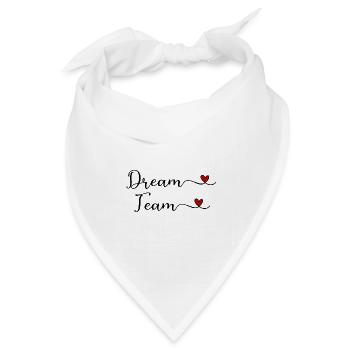 Dream Team - Bandana Dreieckstuch - Weiß - Vorne