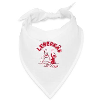 Leberkäs - Leberkäse Metzger - Bandana Dreieckstuch - Weiß - Vorne