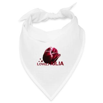 Julia Juliane - Bandana Dreieckstuch - Weiß - Vorne