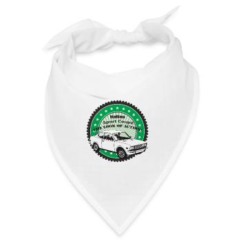 Italienische Sport Coupè - Bandana Dreieckstuch - Weiß - Vorne