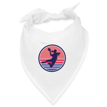 Handball Mädchen Handballerin Handballspielerin - Bandana Dreieckstuch - Weiß - Vorne