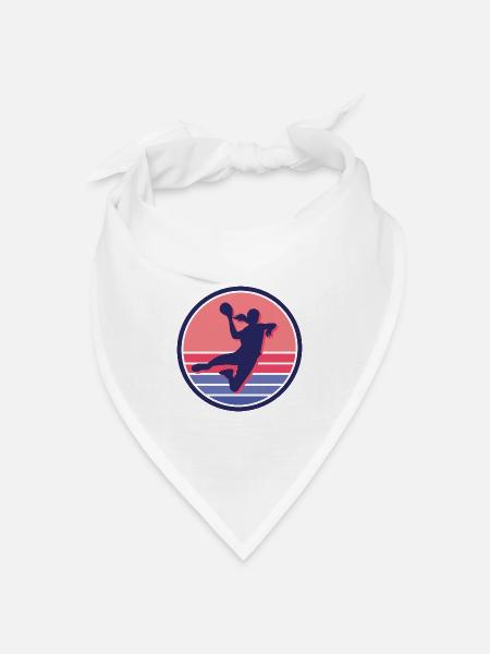 Handball Mädchen Handballerin Handballspielerin - Bandana Dreieckstuch - Weiß