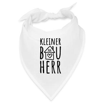 Kleiner Bauherr 2026 - Bandana Dreieckstuch - Weiß - Vorne
