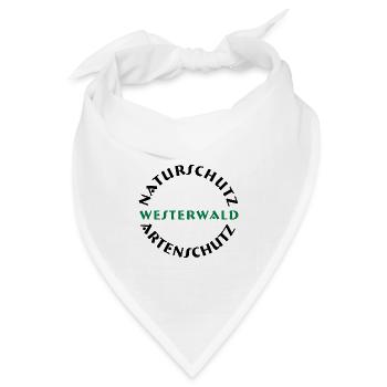 naturschutz westerwald - Bandana Dreieckstuch - Weiß - Vorne