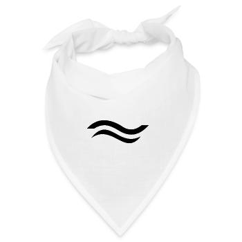 Finn Dinghy Klassenzeichen - Bandana Dreieckstuch - Weiß - Vorne