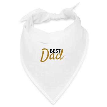 Best Dad - Bandana Dreieckstuch - Weiß - Vorne