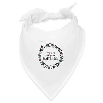 Danke Herrin - Ende des Jahres Geschenk - Bandana Dreieckstuch - Weiß - Vorne