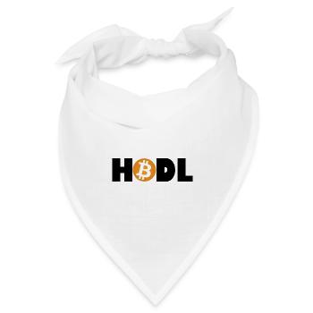 Bitcoin Revolution – Hold the Future - Bandana Dreieckstuch - Weiß - Vorne