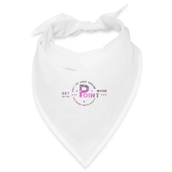get to the point - Bandana Dreieckstuch - Weiß - Vorne