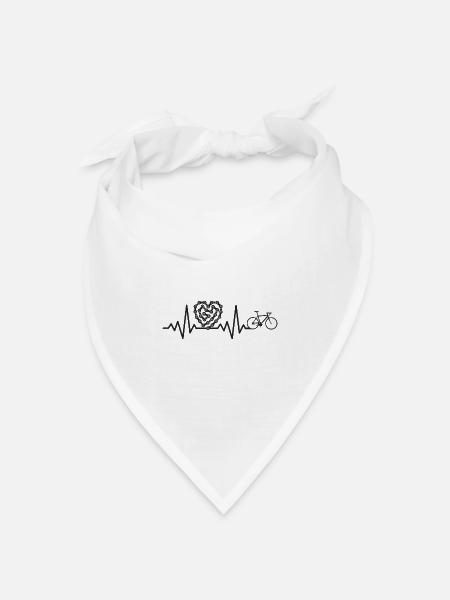 Ich mag das Fahrrad Spannung Rhythmus Fahrrad Fahrräder Fahrräder Fahrräder - Bandana Dreieckstuch - Weiß