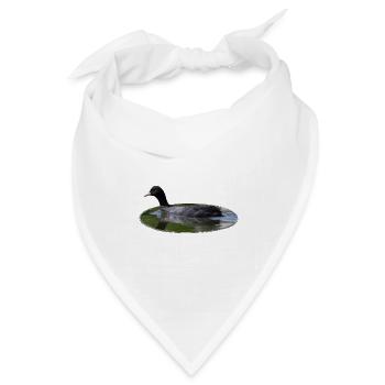 Blässhuhn - Bandana Dreieckstuch - Weiß - Vorne