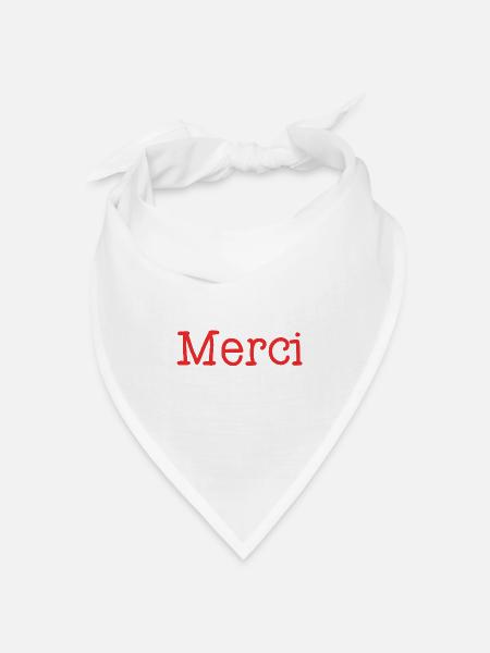 VIELEN DANK. DANKE. VIELEN DANK. JAHRESTAG. GEBURT. - Bandana Dreieckstuch - Weiß