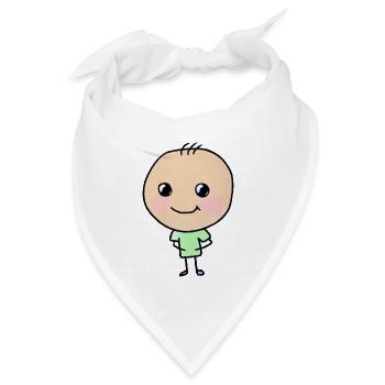 Tobias - Bandana Dreieckstuch - Weiß - Vorne