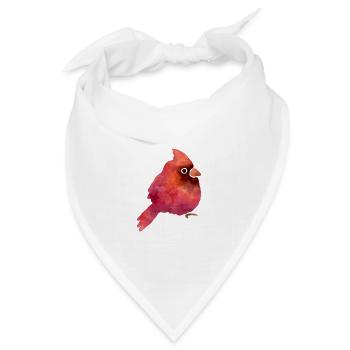 Süsser Vogel - Bandana Dreieckstuch - Weiß - Vorne