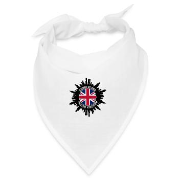 Sunderland Skyline UK Flagge Reise-Souvenir - Bandana Dreieckstuch - Weiß - Vorne