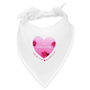 best mother in law - Bandana Dreieckstuch - Weiß - Vorne
