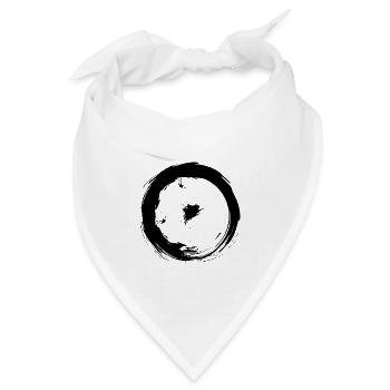 Astronomische Symbole Sonne Symbol Design - Bandana Dreieckstuch - Weiß - Vorne
