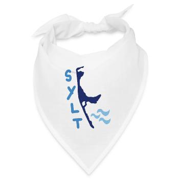 sylt welle - Bandana Dreieckstuch - Weiß - Vorne
