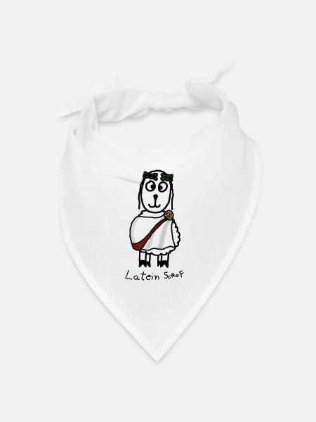 Latein ScHoF - Bandana Dreieckstuch - Weiß