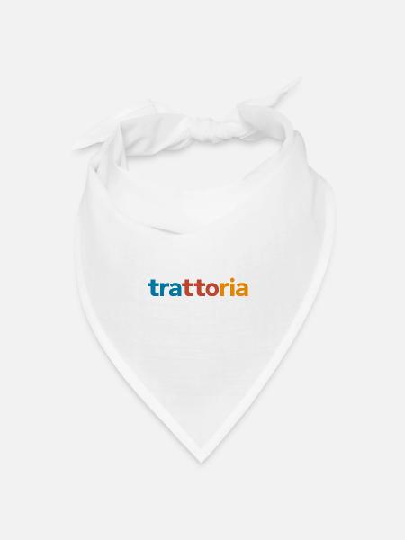 Trattoria - Bandana Dreieckstuch - Weiß
