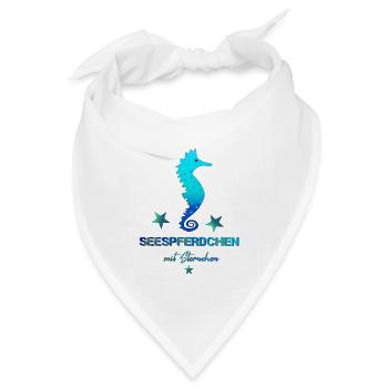 Seepferdchen bestanden Schwimmabzeichen schwimmen - Bandana Dreieckstuch - Weiß - Vorne