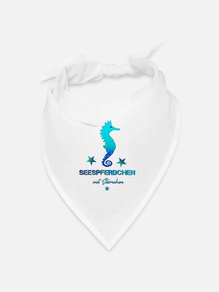 Seepferdchen bestanden Schwimmabzeichen schwimmen - Bandana Dreieckstuch - Weiß