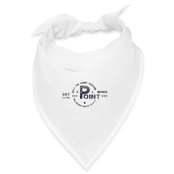 get to the point - Bandana Dreieckstuch - Weiß - Vorne