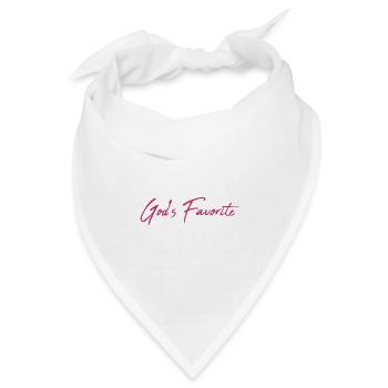 God's favorite - Bandana Dreieckstuch - Weiß - Vorne