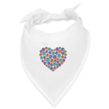 Schafe Islandschaf Mehrfarbig isländisches Schaf - Bandana Dreieckstuch - Weiß - Vorne