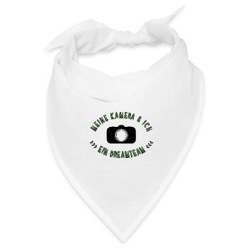 meine Kamera und ich - Bandana Dreieckstuch - Weiß - Vorne