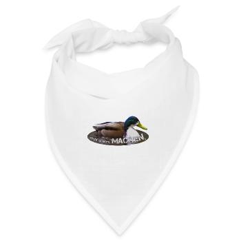 machen Macher einfach machen - Bandana Dreieckstuch - Weiß - Vorne