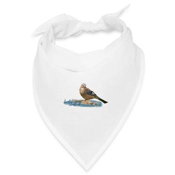 Eichelhäher - Bandana Dreieckstuch - Weiß - Vorne