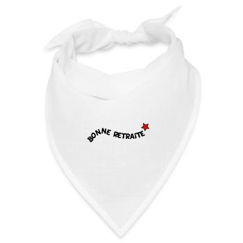 - RUHESTAND. GUTER RUHESTAND. FROHER RUHESTAND - Bandana Dreieckstuch - Weiß - Vorne