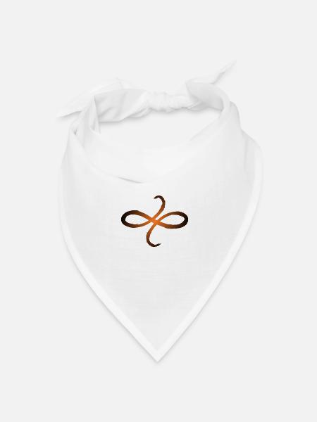 Keltische Symbole Freundschaft - Bandana Dreieckstuch - Weiß