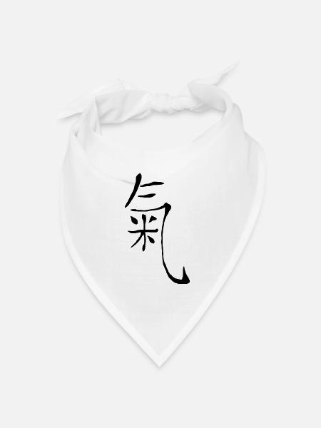 chi qi energie - Bandana Dreieckstuch - Weiß