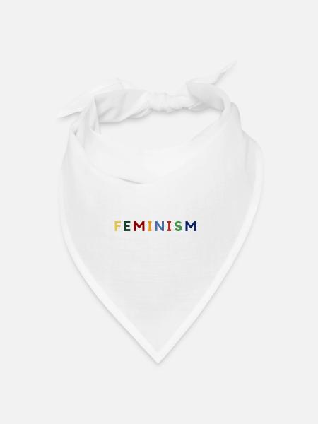 Feminism - Bandana Dreieckstuch - Weiß