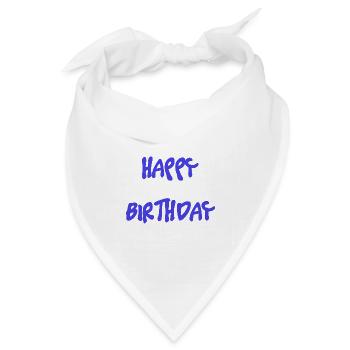 1. 1 JAHR. 1. JAHRESTAG. 1 JAHR GEBURTSTAG - Bandana Dreieckstuch - Weiß - Vorne