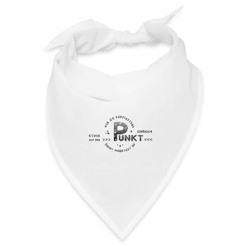 zum Punkt kommen auf den Punkt kommen - Bandana Dreieckstuch - Weiß - Vorne