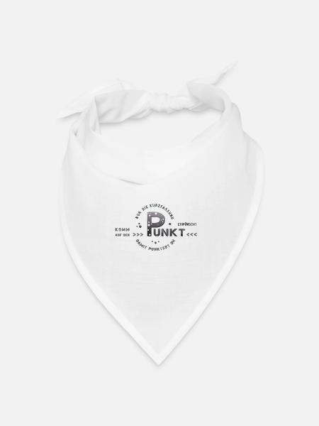 zum Punkt kommen auf den Punkt kommen - Bandana Dreieckstuch - Weiß