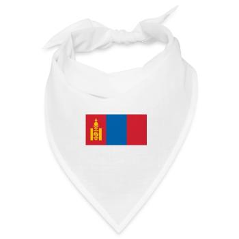 Mongolei - Bandana Dreieckstuch - Weiß - Vorne