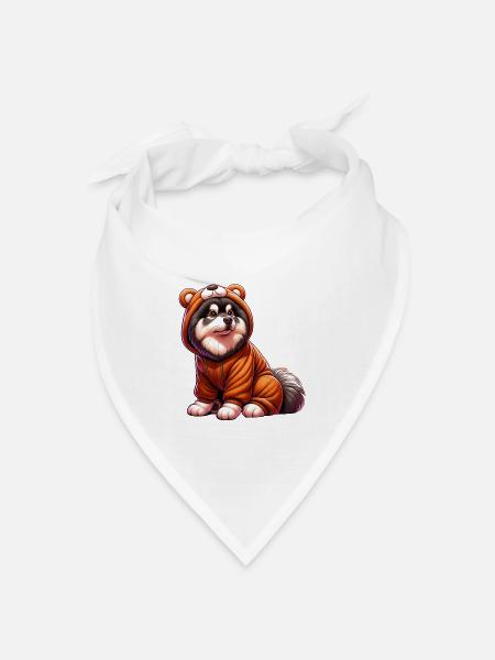 Finnischer Lapphund - Bandana Dreieckstuch - Weiß